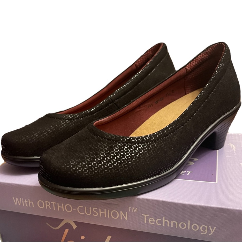 Orthofeet Lilly Bio Heels Women’s pump Dress shoes 7.5 wide